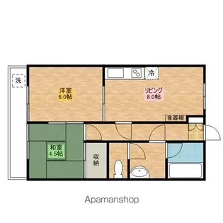 サナオマンション【101号室】の間取り
