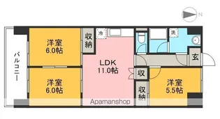 セーブ大谷【4階】の間取り
