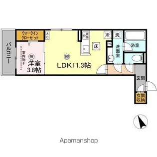 CAMPANELLA舟入南【1階】の間取り