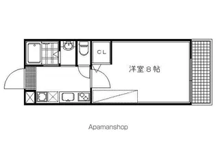 アークリード西院【3階】の間取り