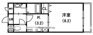 アンプルールクラージュアミティエ【1階】の間取り