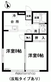 メゾンエトワール【202号室】の間取り