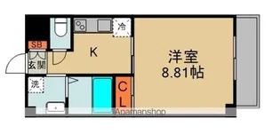 オーヴェスト・ヴィラ【4階】の間取り