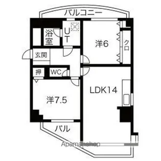 NYレジデンスいりなか【701OK号室】の間取り