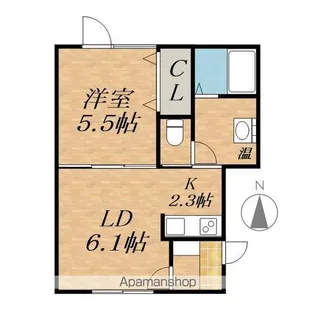 ドルフ①【2階】の間取り