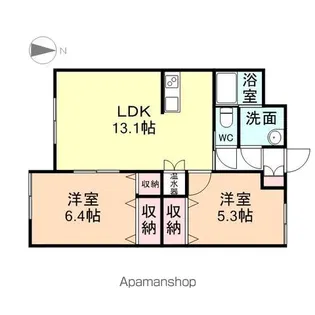 さくらハイツ清水【302号室】の間取り