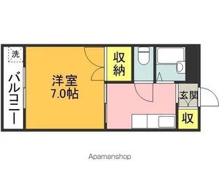 ヴィーナスⅠ B棟【5号室】の間取り