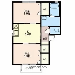 ミレニアム吉澤【1階】の間取り