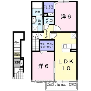 プラシードS.K【2階】の間取り
