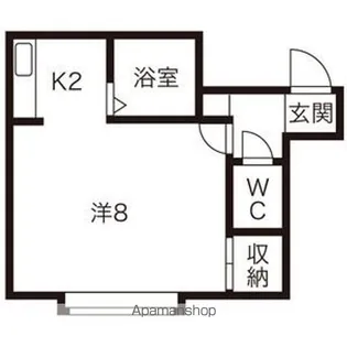 パステル北郷A棟【102号室】の間取り