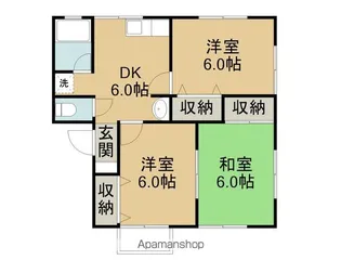 ハイムクローバーⅡ【1階】の間取り