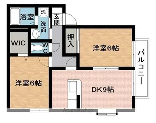 カーサ ベッラB【2階】の間取り