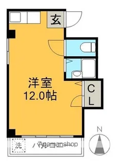 コーポパティオ【2階】の間取り