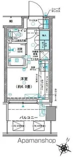 コムレジ赤羽 学生棟【374号室】の間取り