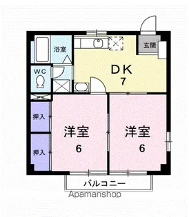 フォレストサイド【2階】の間取り