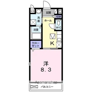 アライブ B【1階】の間取り
