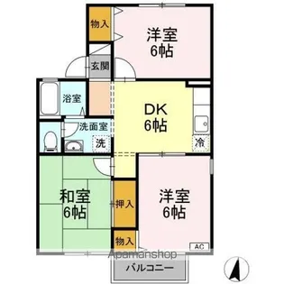 ロイヤルガーデン E【1階】の間取り