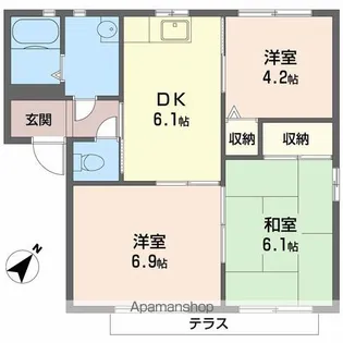 二色の浜グリーンヴィレッジ【1階】の間取り