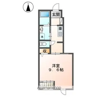 ベルガーフ・エフ【106号室】の間取り