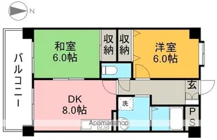 センチュリー一ツ橋【3階】の間取り