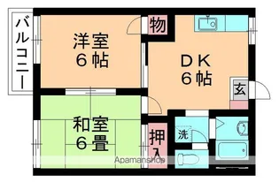 すみれハイツ【202号室】の間取り