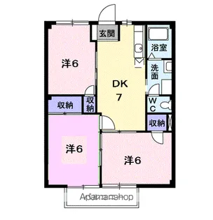 アルカサール【202号室】の間取り