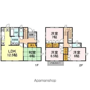 愛知県名古屋市千種区丸山町3丁目【一戸建】の間取り