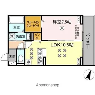 トリシア西崎本町【2階】の間取り