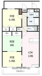 マンションT&S・【3階】の間取り