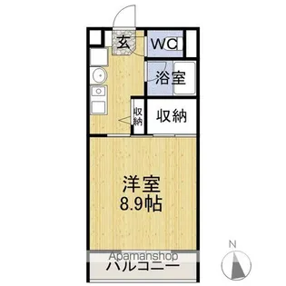 サン・ティアラNO.1【205号室】の間取り