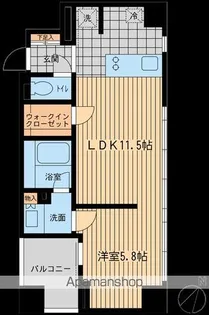 ウィルテラス勝どき【8階】の間取り