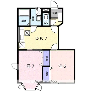 クレストール高島【1階】の間取り