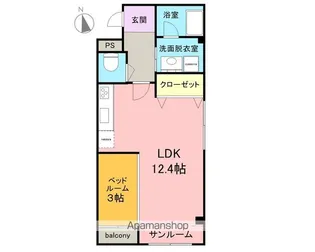 CHERIR松本【207号室】の間取り