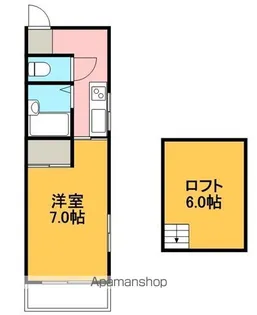 コーポすばる【K32号室】の間取り
