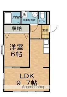 メルベージュS【1階】の間取り