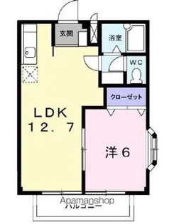 アネックス加藤B【2階】の間取り