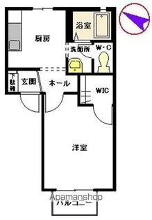 ドミール博多 B棟【202号室】の間取り