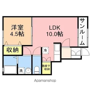 ディアコート【C号室】の間取り