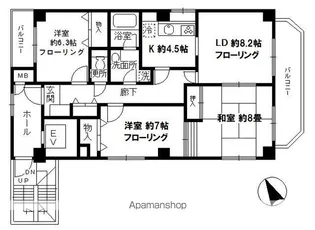 K・R目白【2階】の間取り