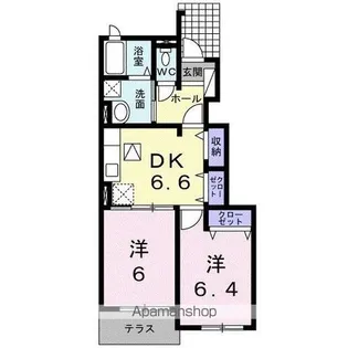香川県高松市国分寺町新名【アパート】の間取り