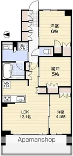 ベルドゥムール鎌ケ谷オーク【7階】の間取り
