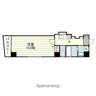 ドゥー エスト【701号室】の間取り