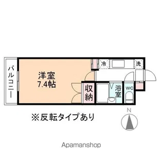 ラフィネ五福2【3階】の間取り
