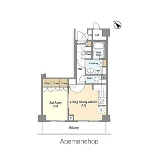 ウィルテラス滝野川【2階】の間取り