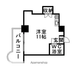 サイレンス医大前【10階】の間取り