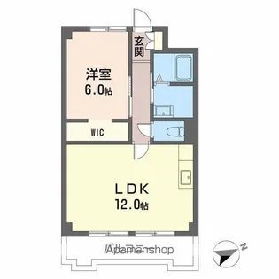 グランジートアン【6階】の間取り
