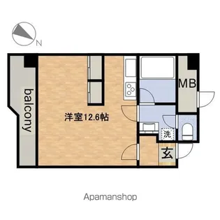 サンプラザ金山【2階】の間取り