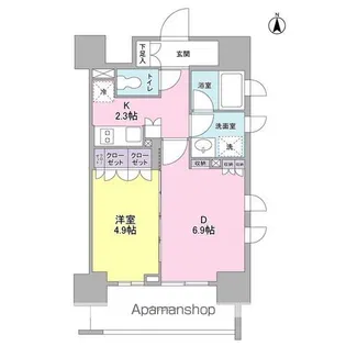 スタイリオ蒲田【2階】の間取り