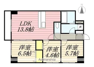 MODENA近代美術館【9階】の間取り