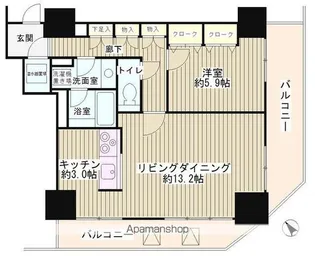 トレステージ目黒【2階】の間取り